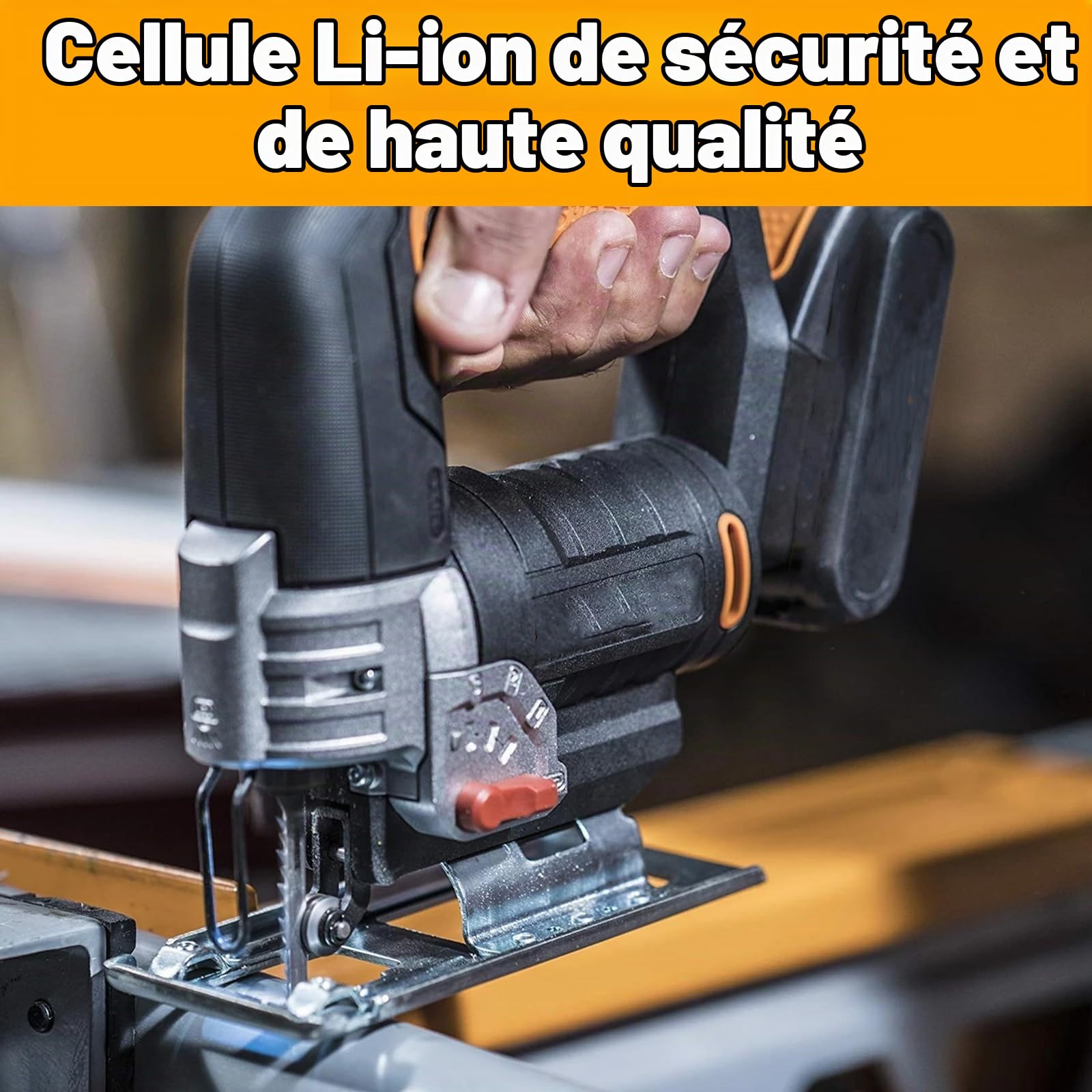 Batterie Li-ion de rechange 20 V 4000 mAh compatible avec Worx WA3551.1 WX678 WG549, compatible avec tous les appareils Worx 20 V Powershare
