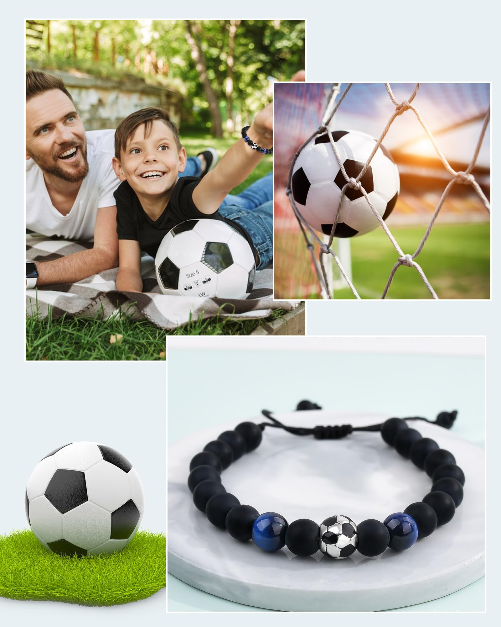 VGWON Pulsera de Fútbol Regalos para Niños Adolescentes 7-18 Años Originales Unisex Navidad