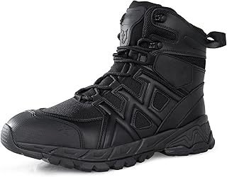 Tactical Boots for Men Waterproof Military Boots Mens Combat Boots Durable Security Boots Army Jungle Boots Police Boots Anti-Slip Hiking Boots Hunting Boots Work Boots