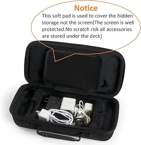 Miniatura 2 de Boffdock Estuche de almacenamiento grande para cubierta de vapor bolsa de transporte rígida protectora para consola de cubierta de vapor y