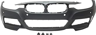 Garage-Pro Front Bumper Cover For 2017-2018 BMW 330i, 2013-2016 328i, 2013-2015 335i, 2013-2018 320i, Primed, M Sport Package, Park Distance Control Sensor Holes, Automotive Exterior Accessories