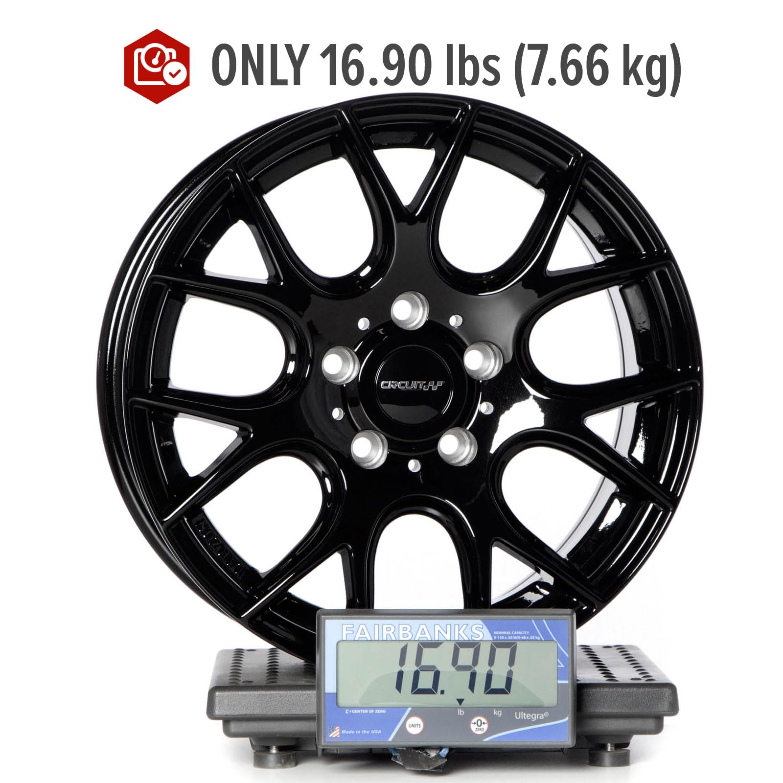 Amazon.com: Circuit Performance CP31 16x7 Wheel Gloss Black 5x114 