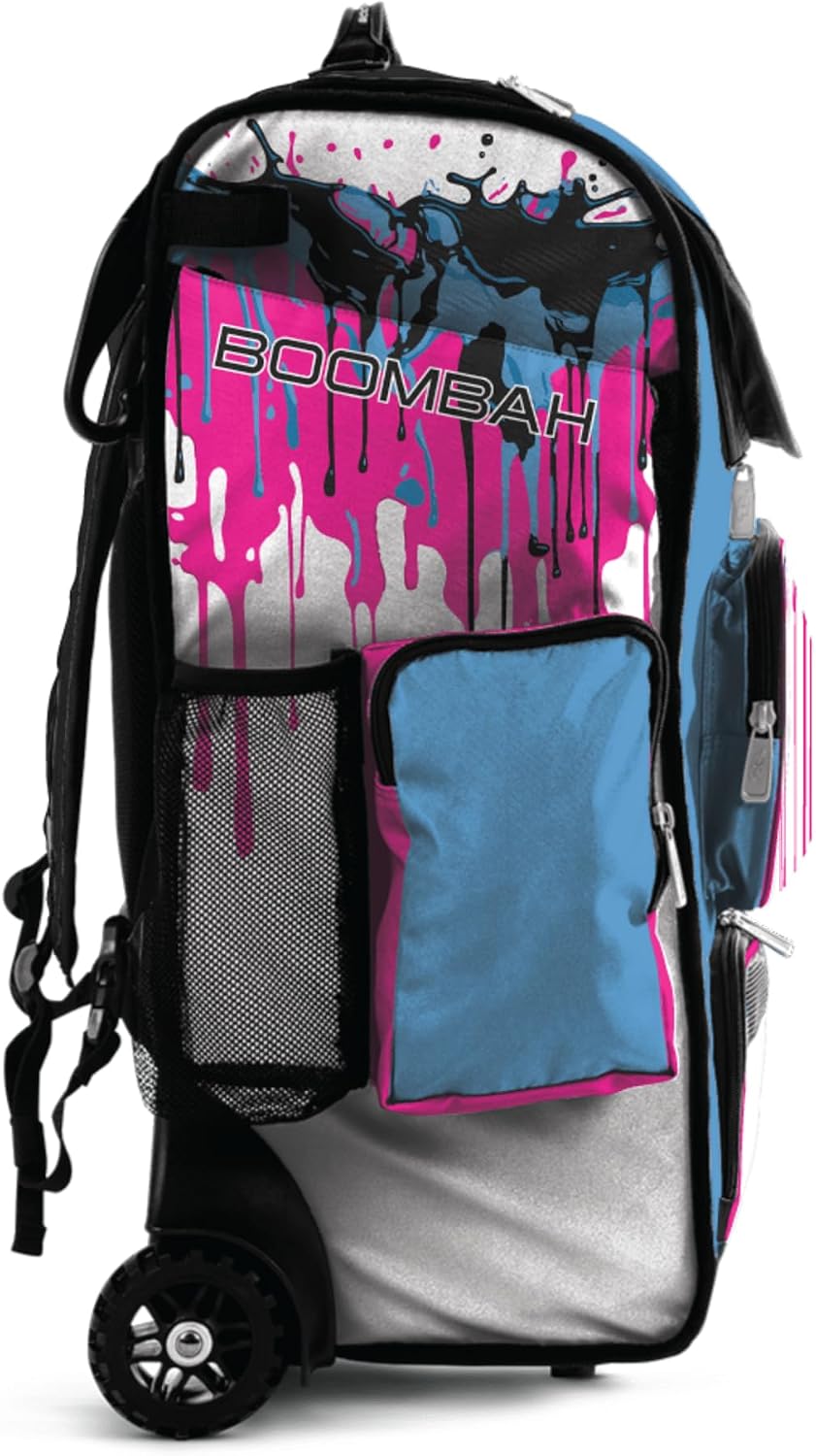 Boombah Ultrapack Hybrid Rolling Bat Bag - Wheeled & Backpack Version - Graffiti Drip - Multiple Colors