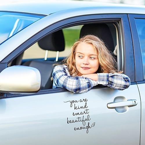 Miniatura 4 de You are Kind Smart Beautiful Enough - Calcomanía de espejo para auto afirmación de autoafirmación, calcomanía de pared de afirmación positiva,