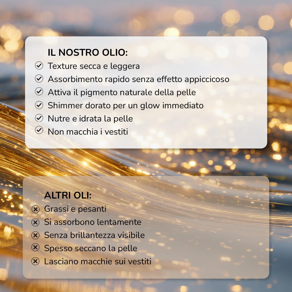 Active Luxe Shimmer Tanning Oil – Olio abbronzante corpo, 120 ml | Oli di carota, cocco, noce e jojoba, Acceleratore abbronzatura rapida, Pelle dorata e luminosa, Effetto shimmer