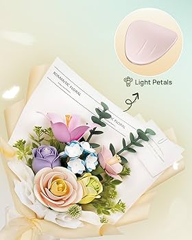 SETUP-EXE ★FLOWER FRILL SL Xugoox DIY Sunflower Twist Stick Bouquet Kit, Handcrafted