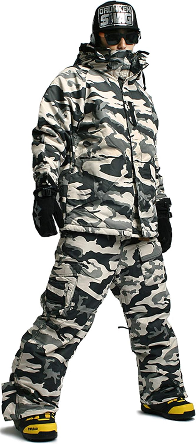 Ski Snowboard Wear Suit Parka Jacket+Pants Trousers Set