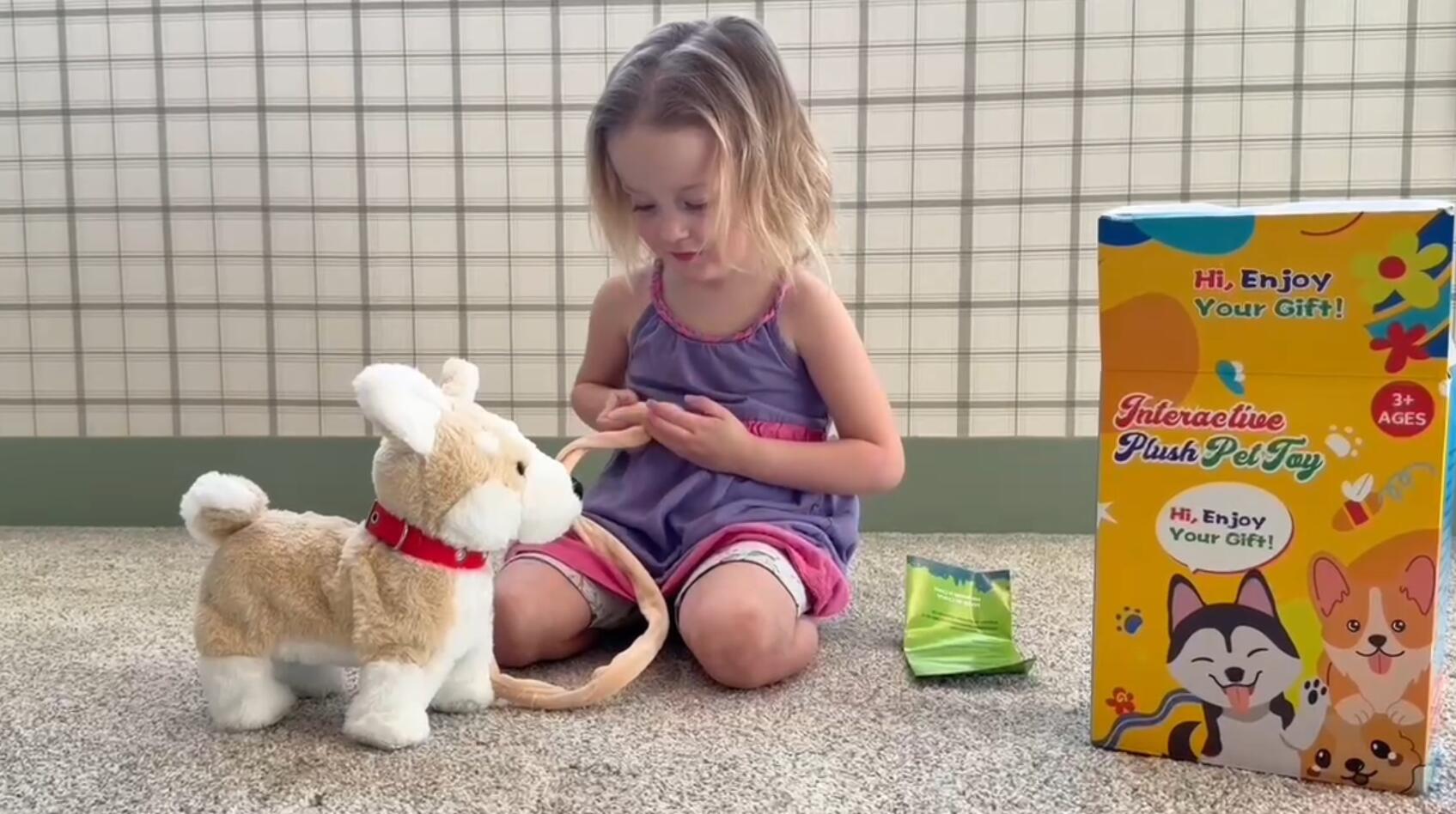 Amazon.com: HCdoujoy Corgi Walking Dog Barking Toy, Musical