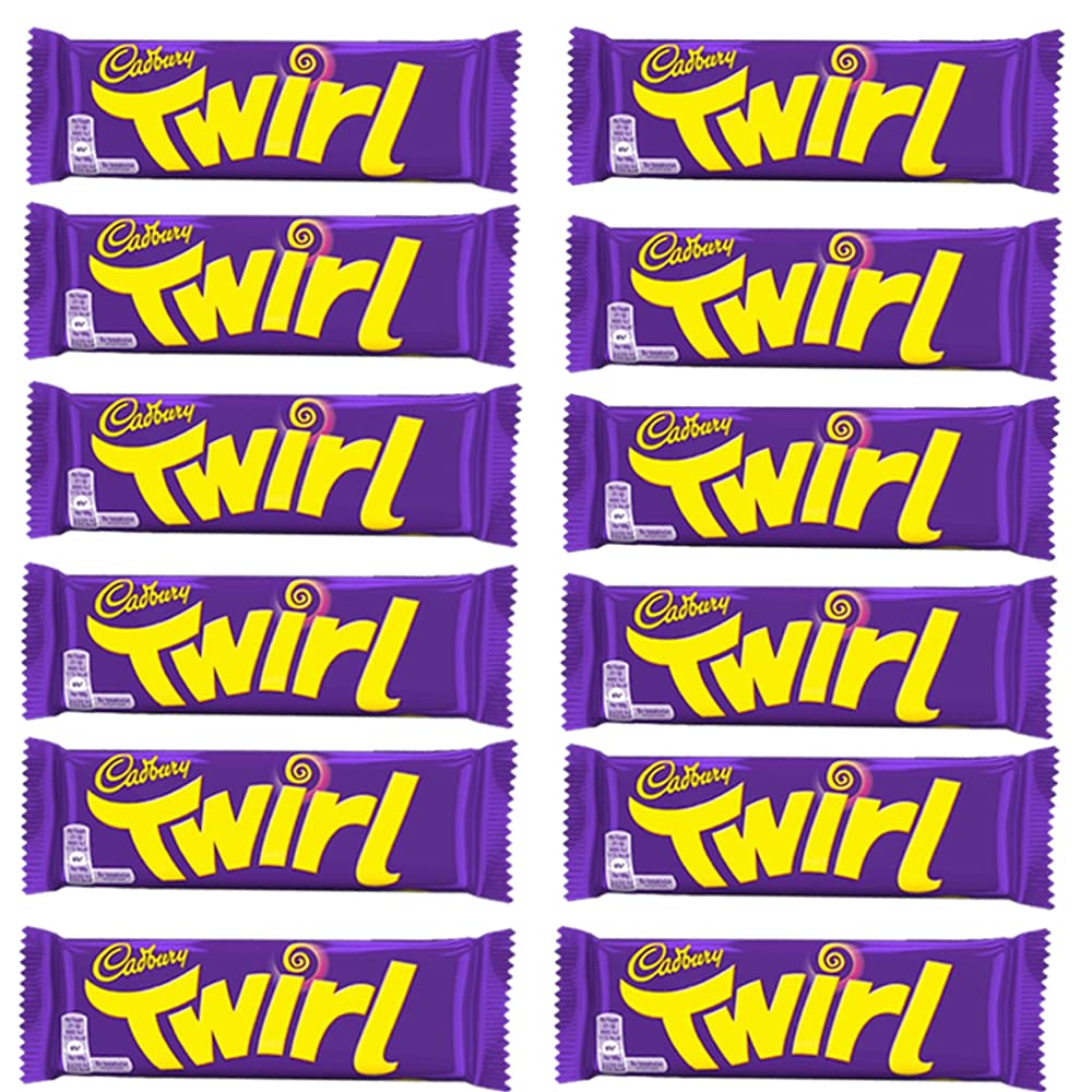 Cadbury Twirl Schokoladenriegel, 43 g, 24 Stück