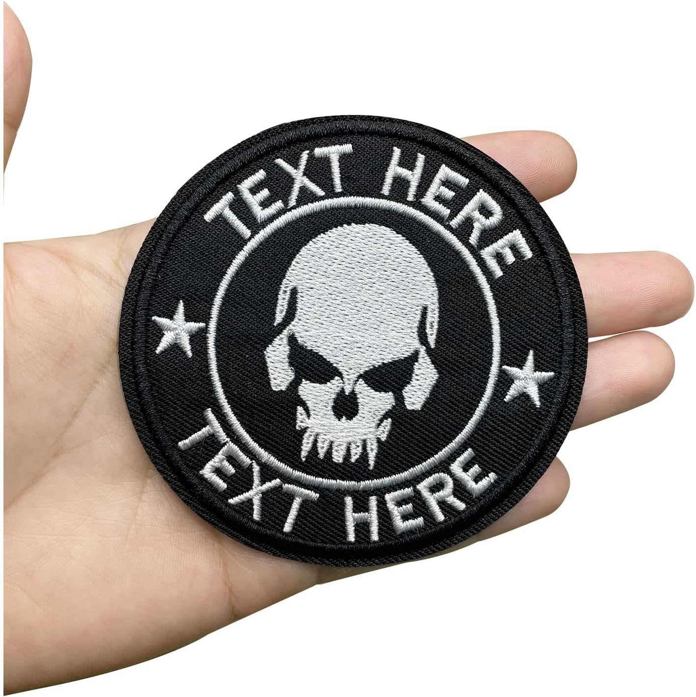 Custom Tactical Name Patches, Backed with Hook and Loop for Use on Backpacks Caps Jackets Uniforms, Military Army Morale Emblems,3inch