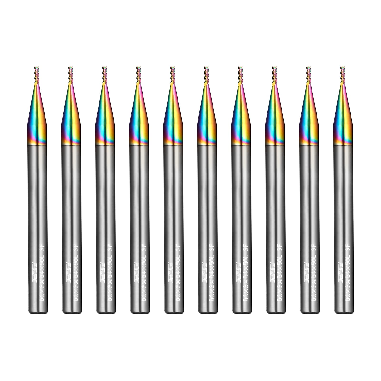 Carbide End Mill Set - Diamond Coating for Metal -16 Carbide End Mill Set - Diamond Coating for Metal -16