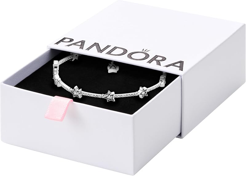Celestial Stars Bracelet - Gift for Her - Sterling Silver & Cubic Zirconia Bracelet for Women - With Gift Box