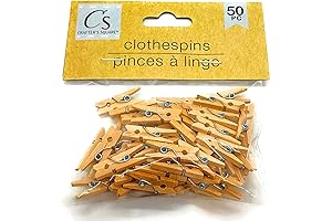 Crafters Square Mini Wood Clothespins - 50 PC