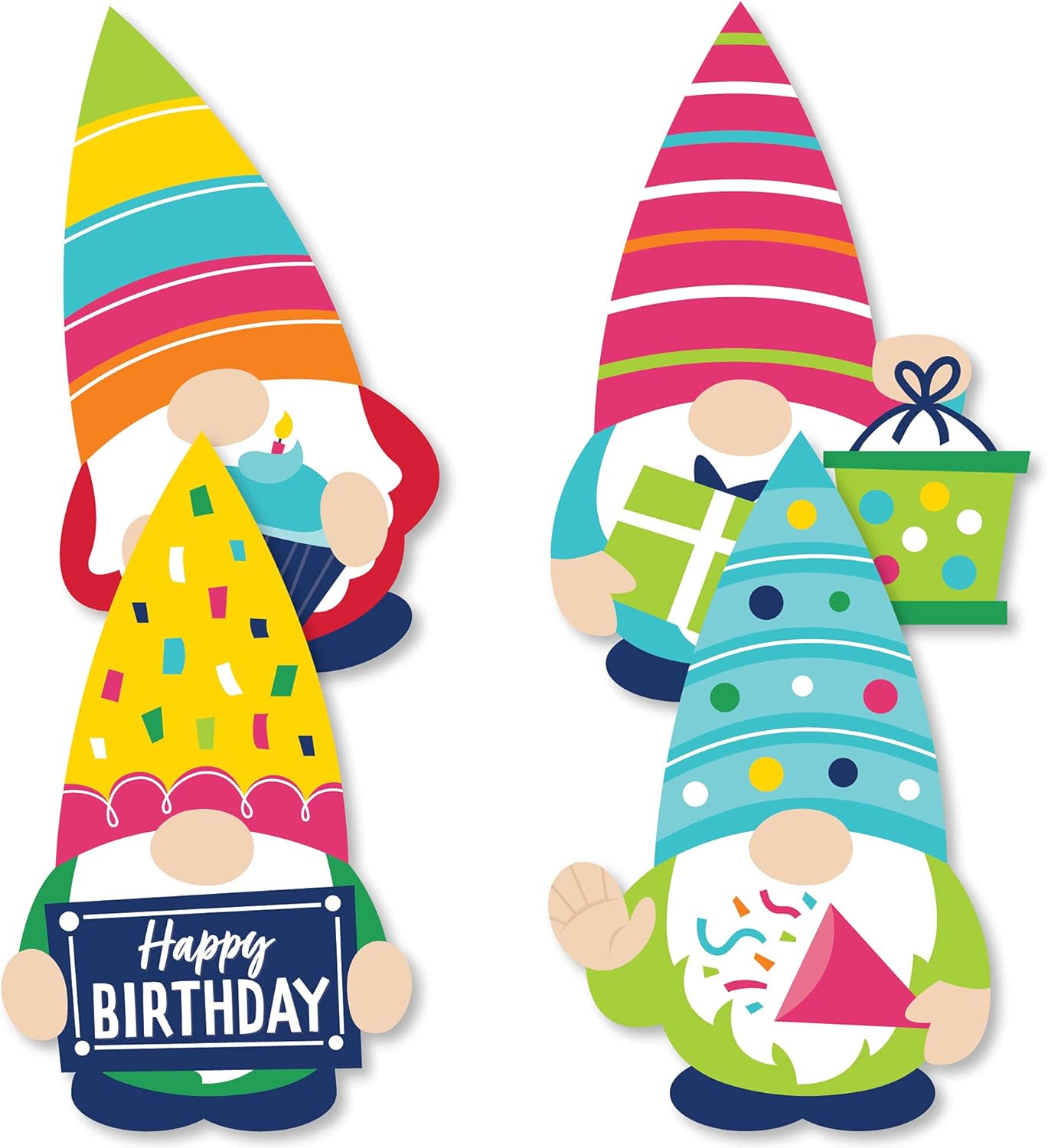 Big Dot of Happiness Zwerg Geburtstag Zwerg Dekorationen DIY Happy