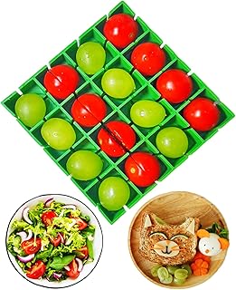 Yamteck Grapes Cherry Tomatoes Cutter Slicer Half or Quarter Cutting 16Pcs at a Time, Food Grade Material, Dishwasher Saf...