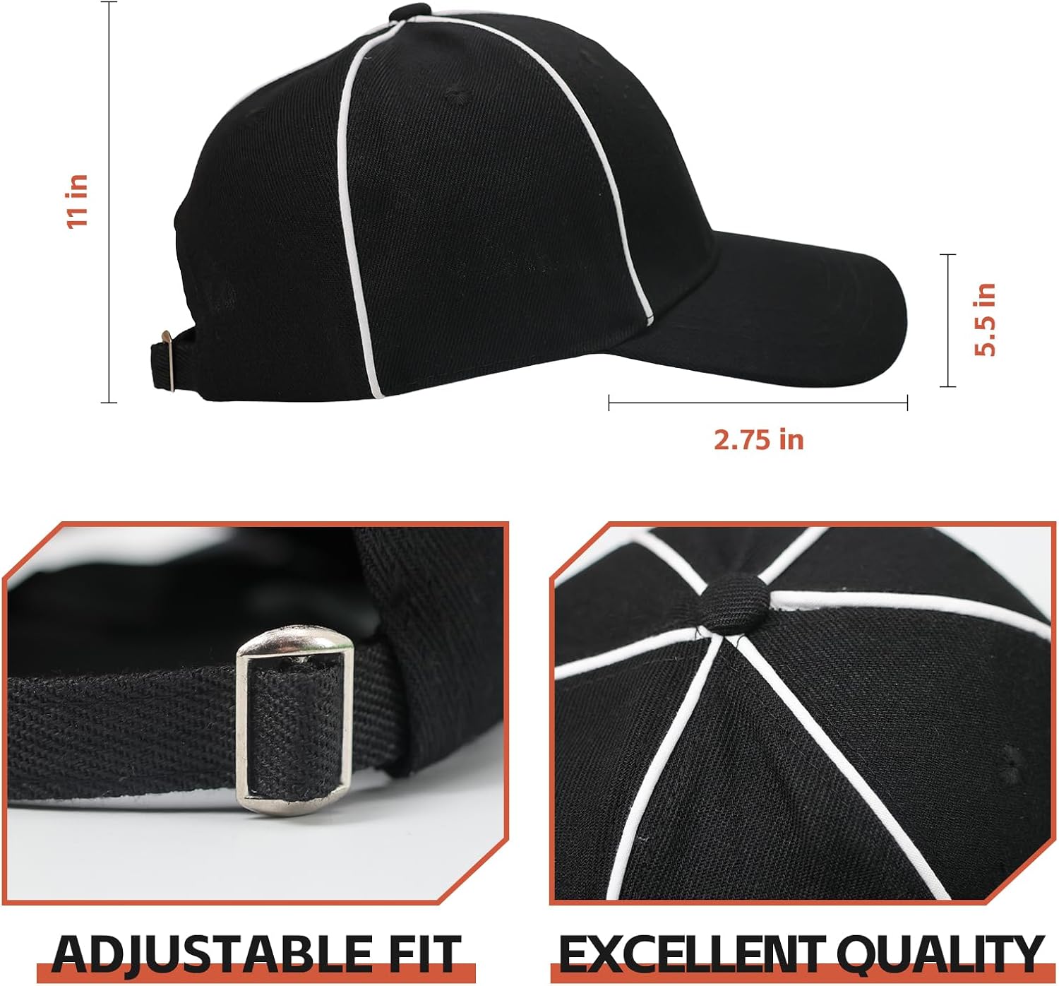 Referee Shirt for Men & Women, 4-Piece Ref Uniform Set with Zipper Collar, Whistle, Hat & Penally Flag for Football & Soccer - Image 8