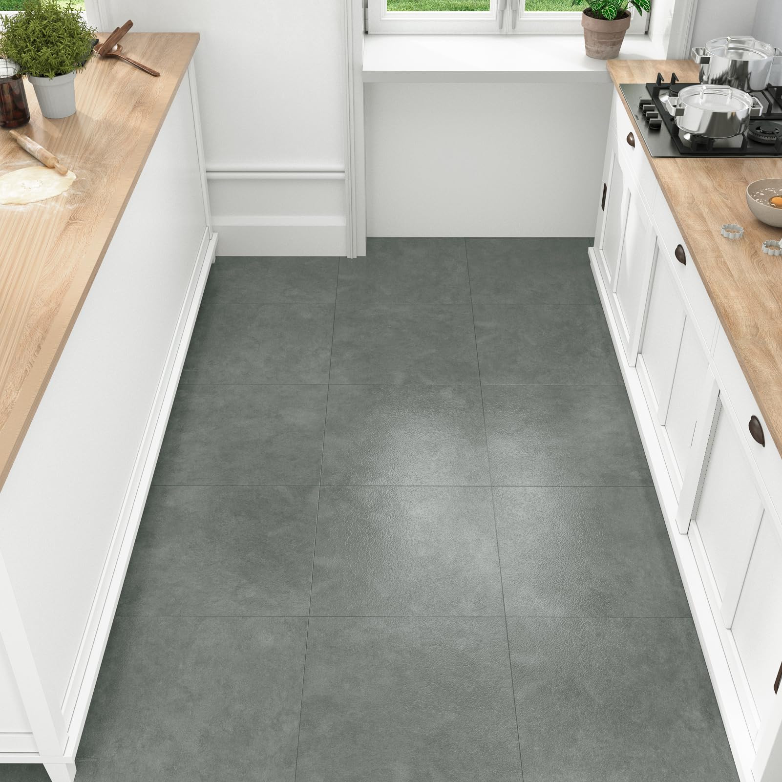 Self Adhesive Floor Tiles Wickes Wallercity Shiny Gray/White Marble Peel  And Stick Floor Tile 12\, image size:1601x1601