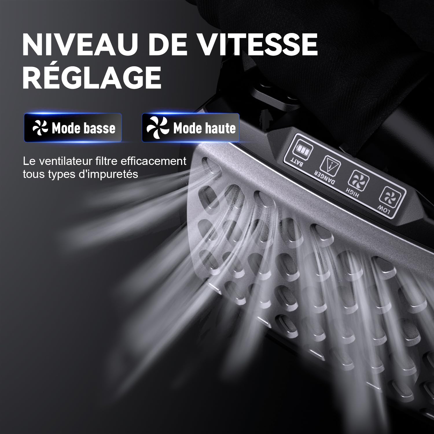 ANDELI PAPR Casque de soudage avec ventilation | 99,95% d'efficacité de filtration, obscurcissement automatique, champ de vision panoramique à 180° et LED | Pour MIG/MAG/Wig/E-Hand