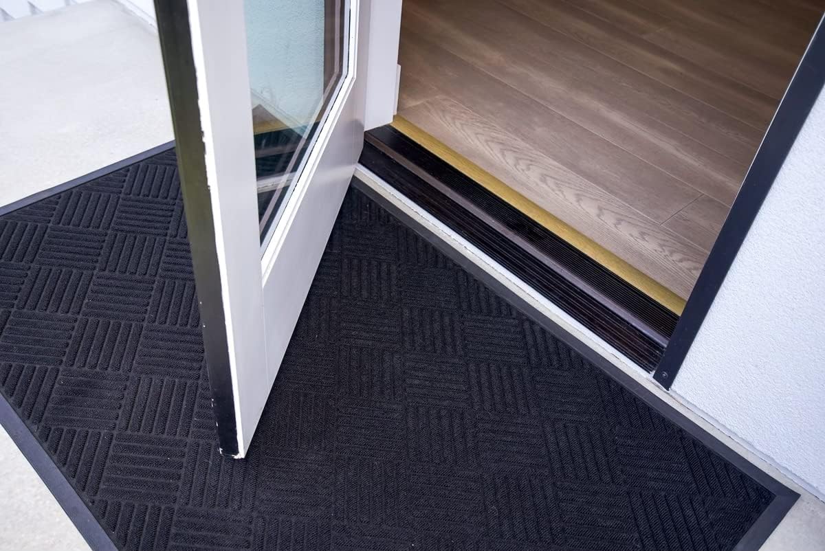 BRISTIC Doormats Black Door Mat 3x5 Rug Mat, Front Door Mat, Outdoor Mats