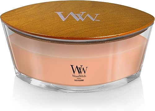 Vista 21 de WoodWick - Vela mediana de reloj de arena, aroma costero al atardecer, se agrieta mientras se quema, cera de mezcla de soja prémium, 9.7 onzas