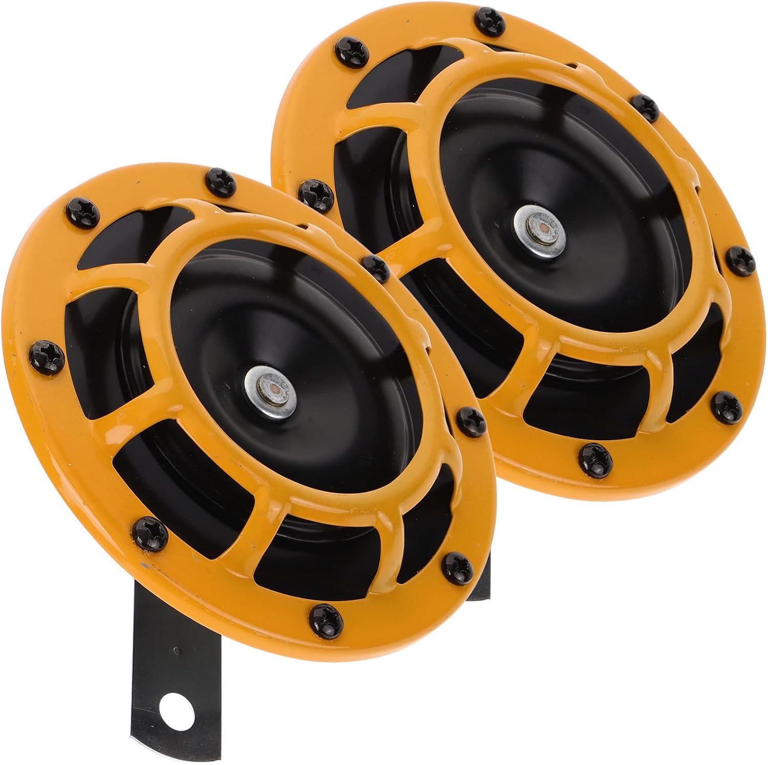 Motorcycle Horn Pair 12v Waterproof Loud Speaker for Motorbike Atv Replacement High Low Tone Electric Horns for Scooter and Off-road Vehicles