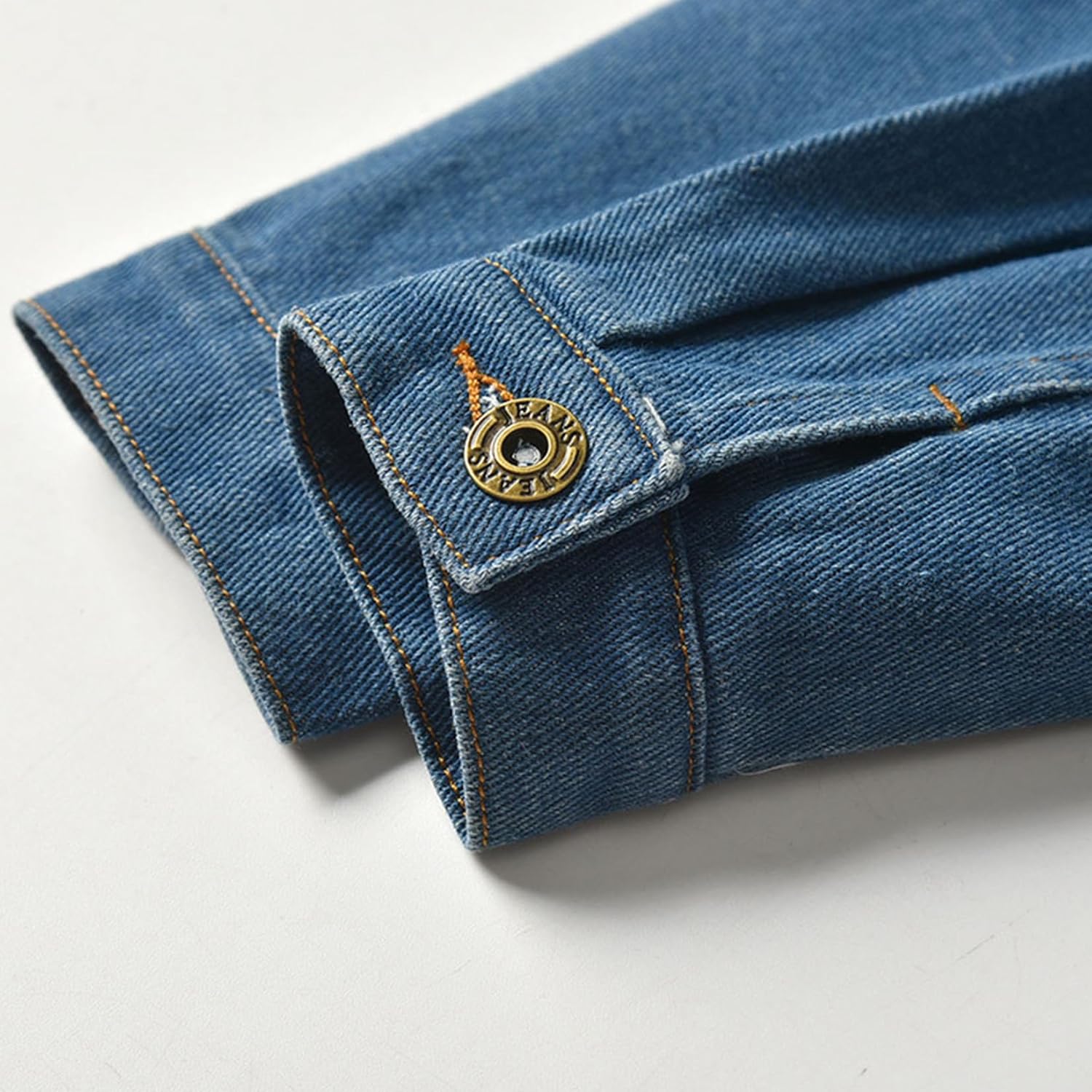 Mud Kingdom Little Girls Jean Jacket Fashion Denim Outerwear Blue Button Down