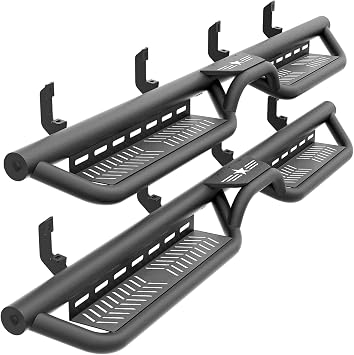 Crew Cab Running Boards Side Steps Compatible with 2019-2026 Chevy Silverado & GMC Sierra 1500, 2020-2026 Chevrolet Silverado/GMC Sierra 2500 3500 HD CrewCab Excl 2019 1500 LD/Limited -Star