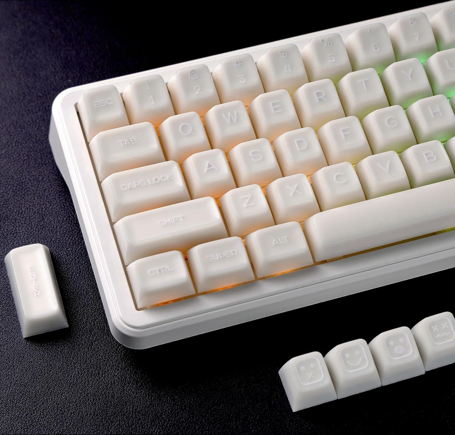 Amazon | キーキャップセット Womier Jade PBT キーキャップ