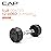 CAP Barbell unisex adult 12-Sided Series 12 Sided Coated Dumbbell, Black, 5-Pound US