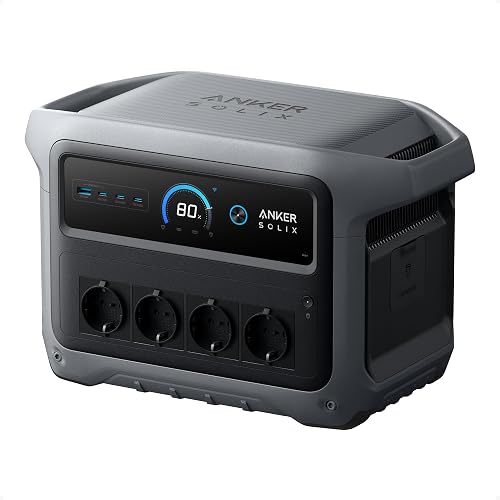 Anker SOLIX C1000 Gen 2 Portable Power Station, 2,000W (Peak 3,000W) Solar Generator, Full Charge in 49 Min, 1,024Wh LiFePO4 Battery for Home Backup, Power Outages, and Camping - 1