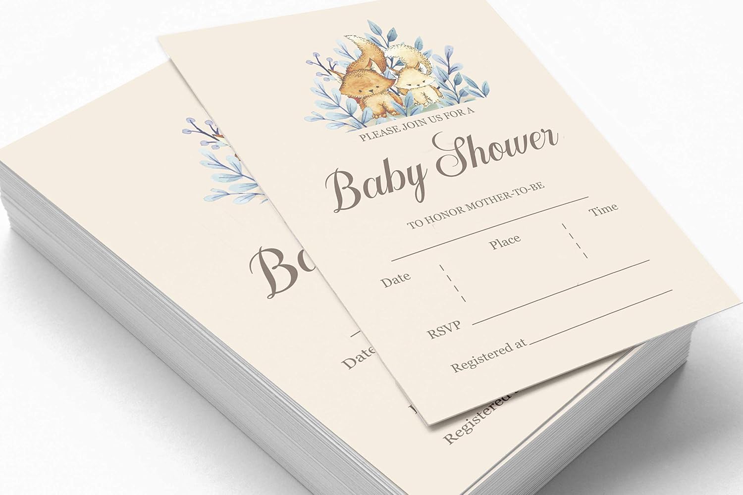 Set of 30 Jungle Animals Baby Shower Invitations-Diaper Raffle Tickets and Baby Shower Book Request Cards Gender Neutral Invites Its A Boy Its A Girl