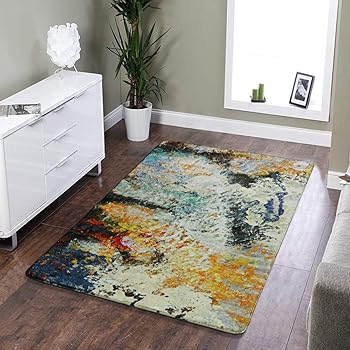 Amazon Com Leevan Faux Wool Area Rug 2 X 3 Traditional Rectangle Throw Runner Rug Non Slip Backing Soft Wool Floor Carpet For Sofa Living Room Bedroom Modern Accent Home Decor Kitchen Dining