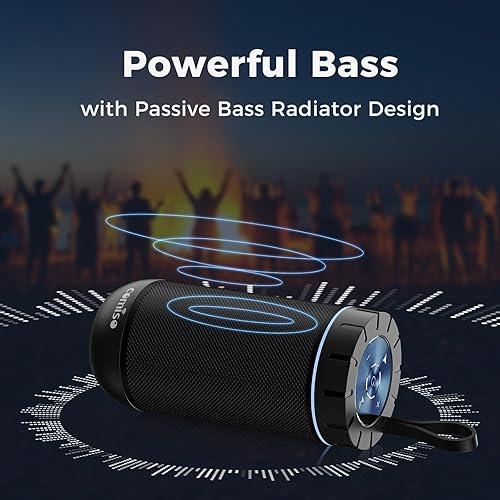 Miniatura 7 de COMISO Altavoces Bluetooth impermeables para exteriores altavoz portátil inalámbrico con 24 horas de reproducción de sonido superior para campamento