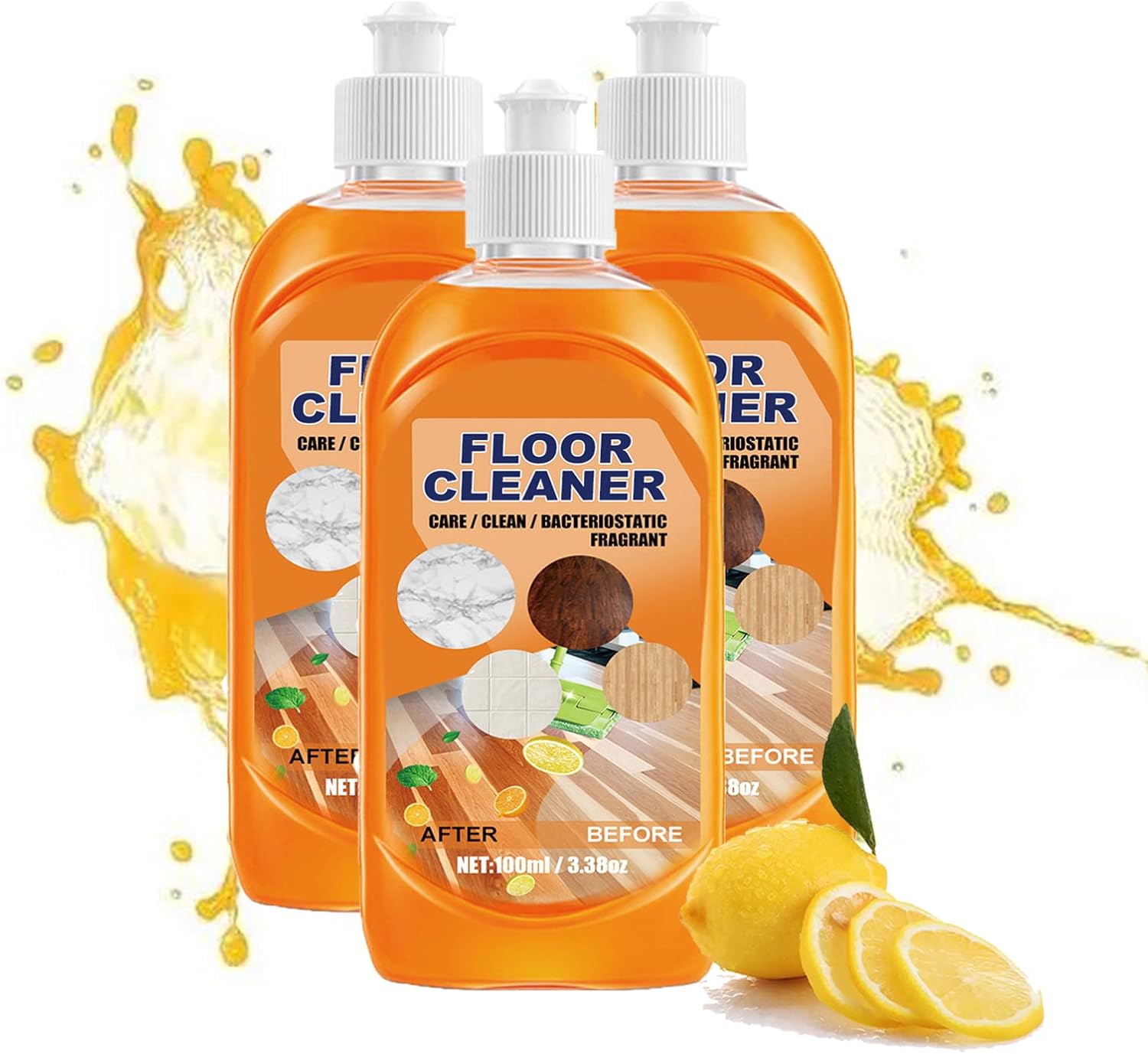 Honifee Floor Cleaner Solution, Powerful Decontamination Floor Cleaner