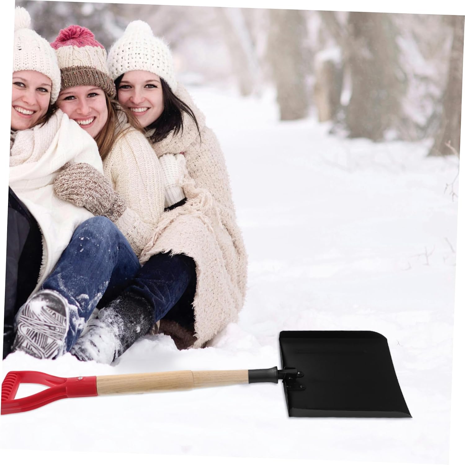 Shovel Replacement Handle for Snow and Garden Tools Ergonomic Design for Comfortable to Attach and Use for Shoveling and Outdoor Digging Activities