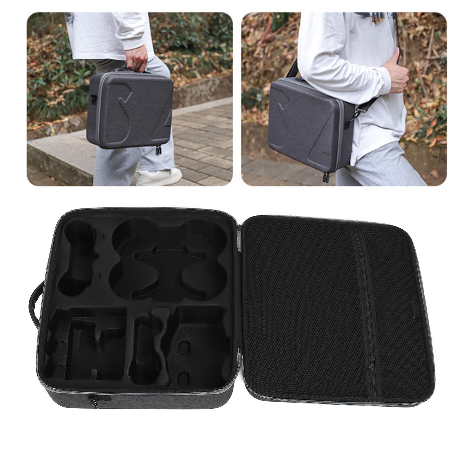 Keenso Estuche de Transporte para Drones, Bolsa de Tela con Forro Suave, Almacenamiento Espacioso para Accesorios de Drones Avata 2, Ideal para Viajeros y Fotógrafos