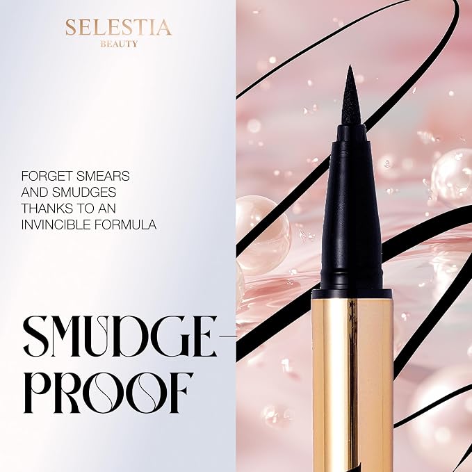 Delineador Líquido Negro SELESTIA BEAUTY Lápiz miniatura 3