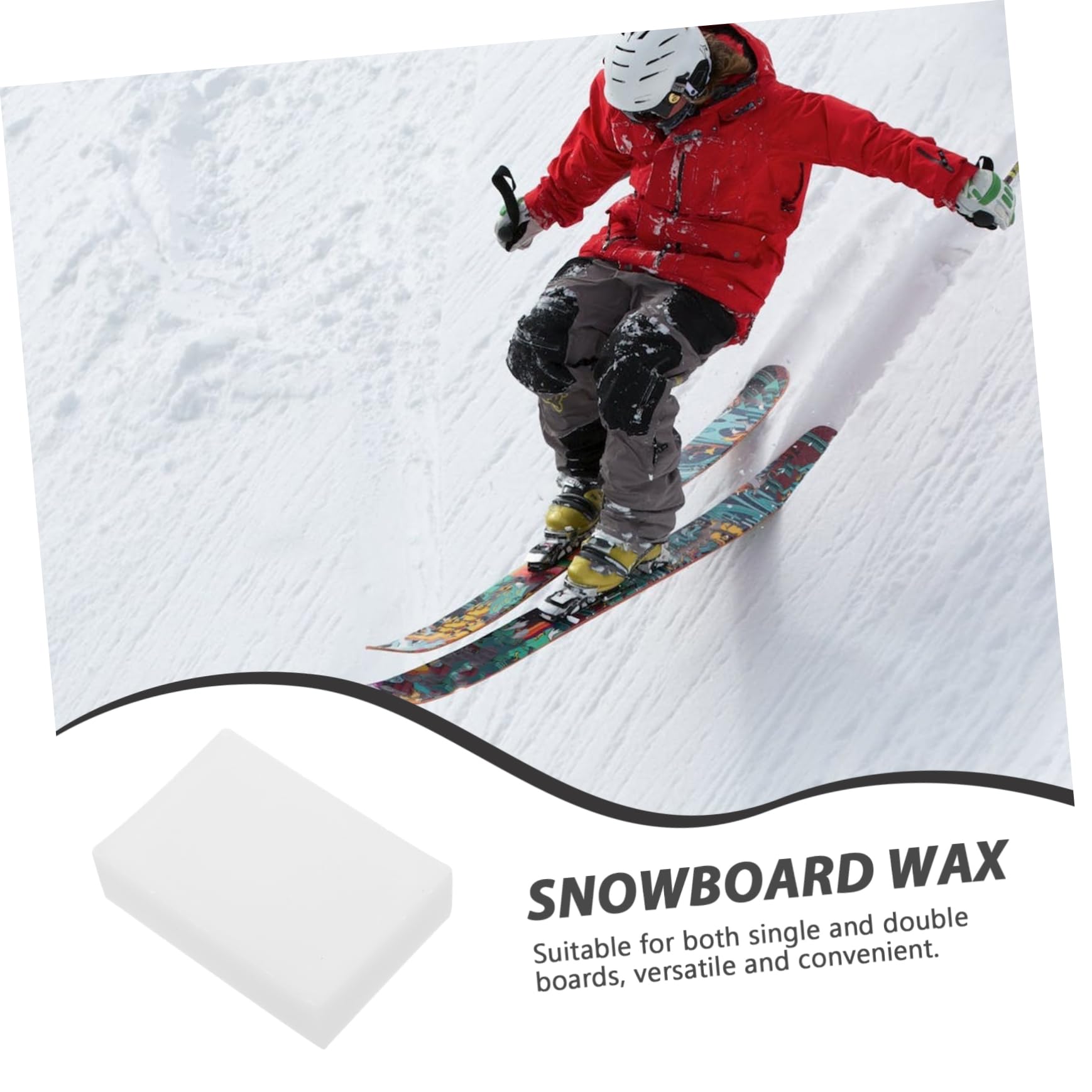Yardwe Sciolina da Snowboard Cera Sciolina per Sci e Snowboard Sciolina da Sci Invernale Snowboard in Sciolinatura dello Snowboard Alta Montagna Bianca Ruotare Tavola da Sci