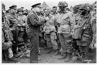 CFIOZYOS General Dwight Eisenhower D Day Poster for Teen Boys Room Wall Art Canvas Painting Print Unframe 16x24inch(40x60cm)