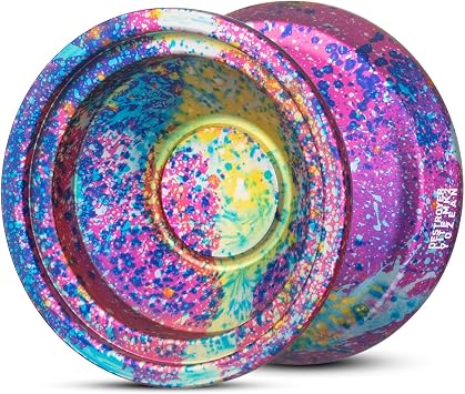 MK2 Unresponsive Yoyo Professional for Kids 8-12 and Beginner - 7071 Aluminum Metal Yo-Yo for Adults, Advance,Pro Players with 10 Strings Multicolour Purple
