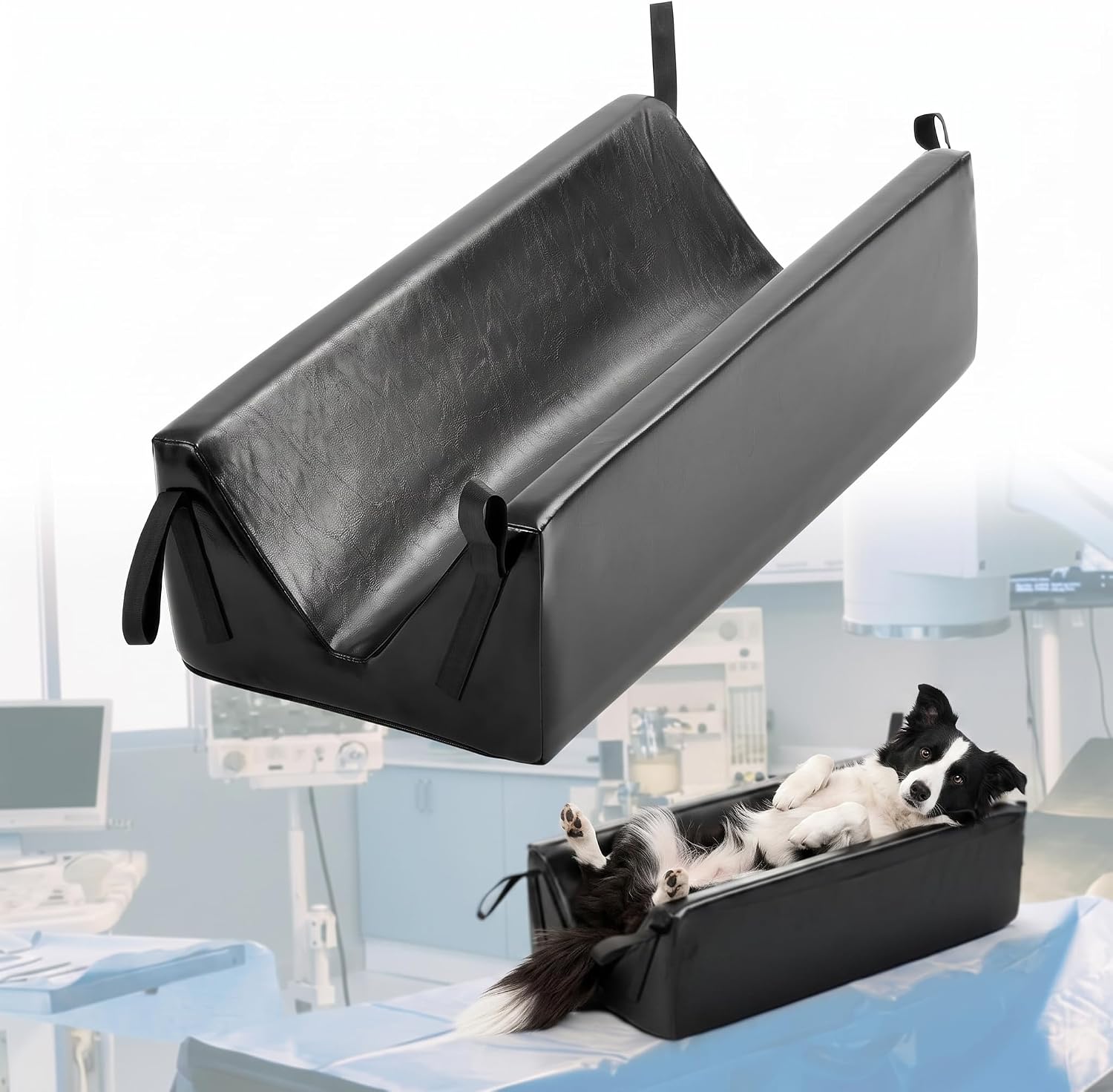 Nuanchu Pet Ultrasound Positioning Pad for Large Dogs | 35.4" x 15.8" Veterinary X-Ray Immobilizer Wedge for Cat Dog Abdominal Chest Exams Diagnostic Imaging Supplies