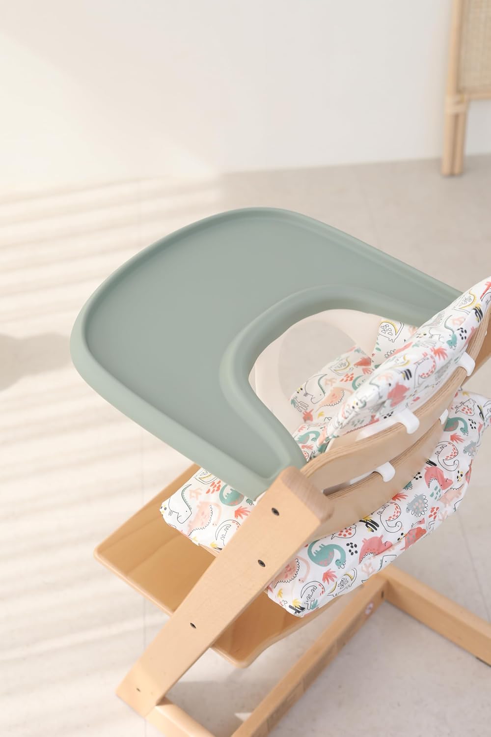 Full Coverage Stokke Tripp Trapp High Chair Placemat | Silicone High Chair Placemat | Lightweight | Dishwasher Safe| Easy to Clean (Rainbow Sprinkles)