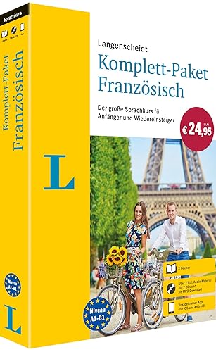 Langenscheidt Komplett-Paket Französisch: Sprachkurs zum Französisch lernen für Anfänger und Wiedereinsteiger mit 2 Büchern, 7 CDs und Vokabeltrainer-App