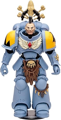 Miniatura 4 de McFarlane Toys - Warhammer 40,000 Space Wolves Wolf Guard Figura de 7 pulgadas