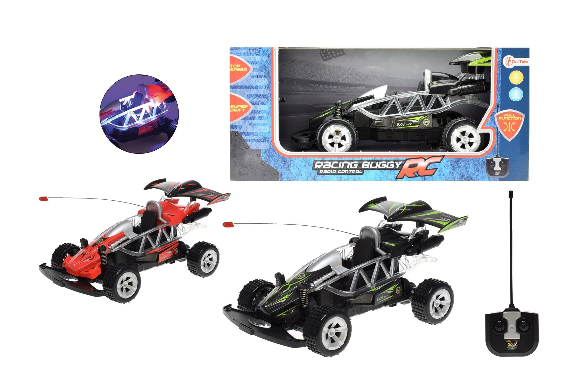 Toi-Toys - R/c wyścigowy Buggy Zamówione samochody i ciężarówki, 25464Z, Wielokolorowy