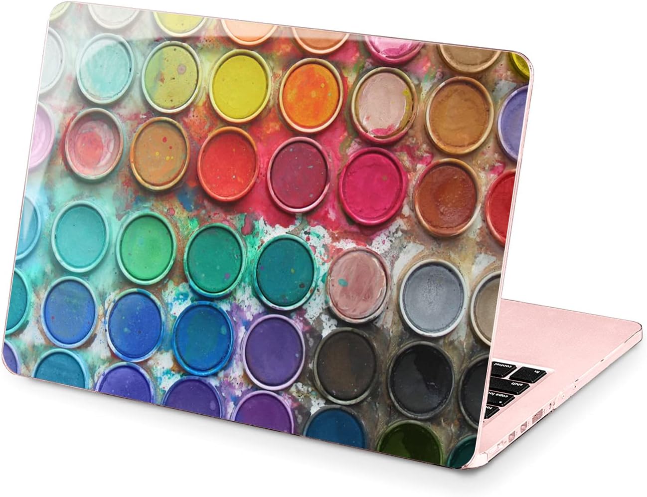 Hard Case Compatible for MacBook Pro 16 14 M3 M2 2023 M1 Pro 13 2022 Air 13 2021 Retina 2020 Mac 11 12 Design Protective Paint Set Laptop Cute Watercolor Palette Colors Artist Print Cover