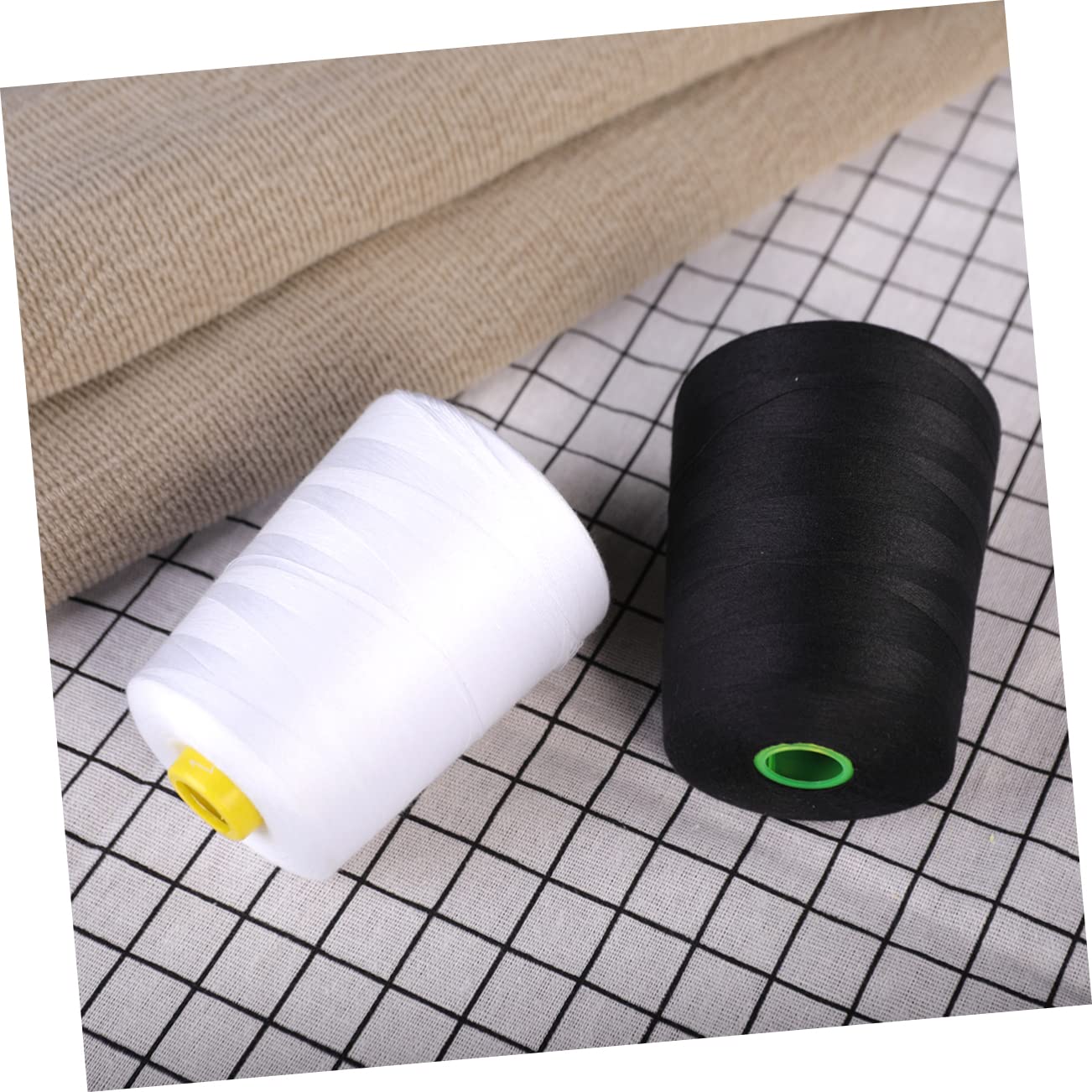 SHINEOFI 3 Series Hilo De Coser Herramientas Negro Jaspeado Acolchado Hilo De Base De Carrete De Bordado Stitching Hilo Para Coser Tela Costura Y Confeccion Línea De Costura 2 Piezas X 3