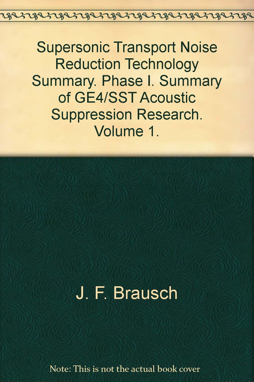 Amazon.co.jp Supersonic Transport Noise Reduction Technology Summary