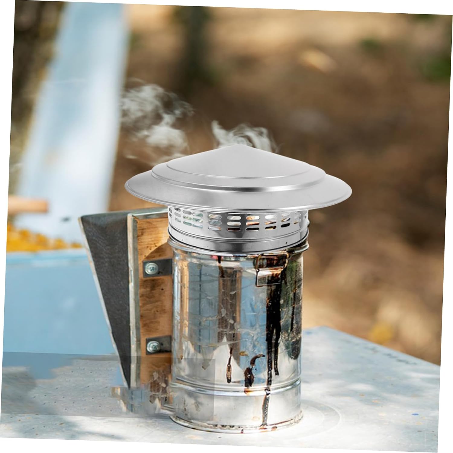 VILLCASE Round Stainless Steel Chimney Cap Exhaust Cover for Fireplace Durable Outdoor Ventilation Easy Installation Flue Topper