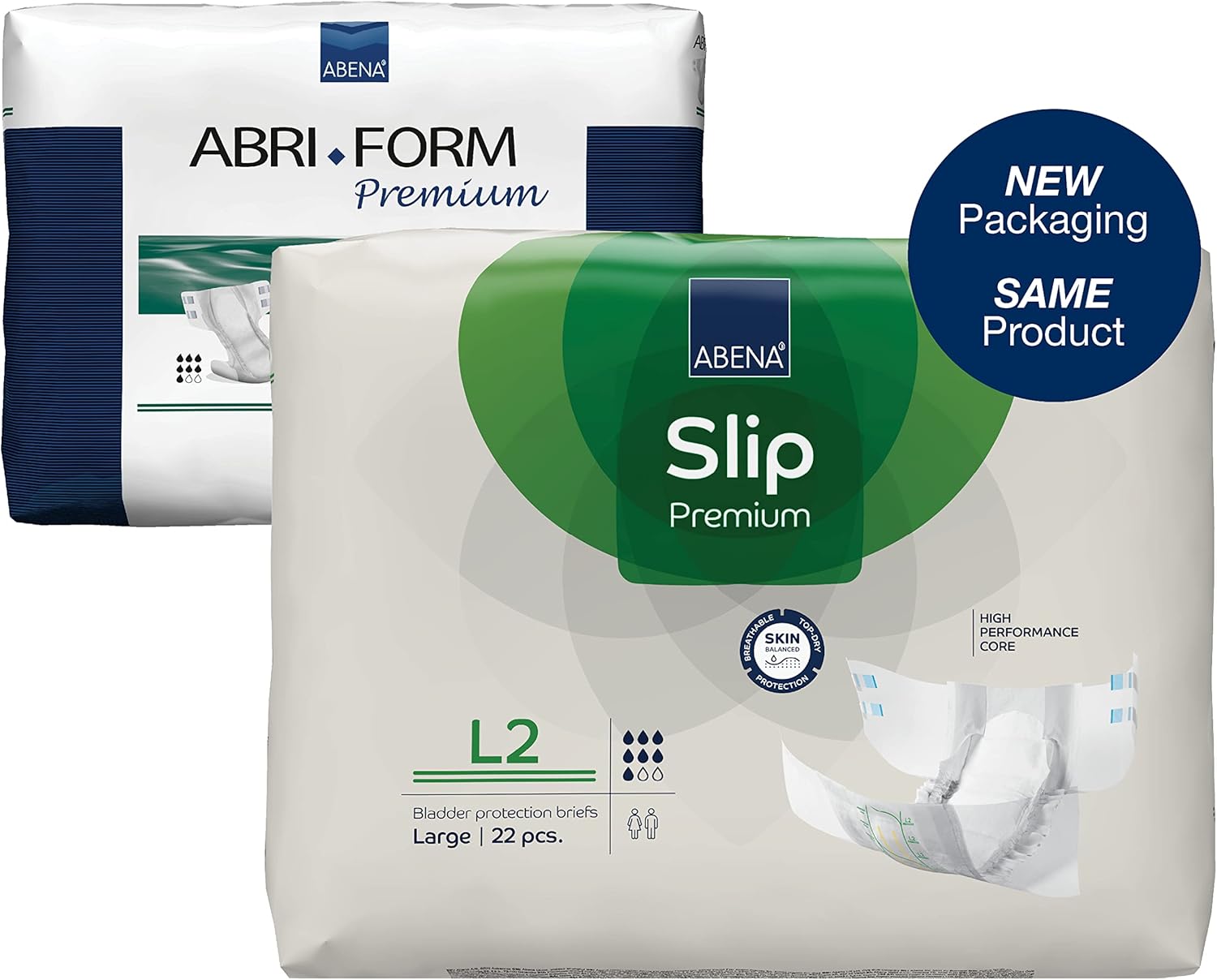 ABENA Slip Premium AllInOne Incontinence Pads For Men & Women, Eco